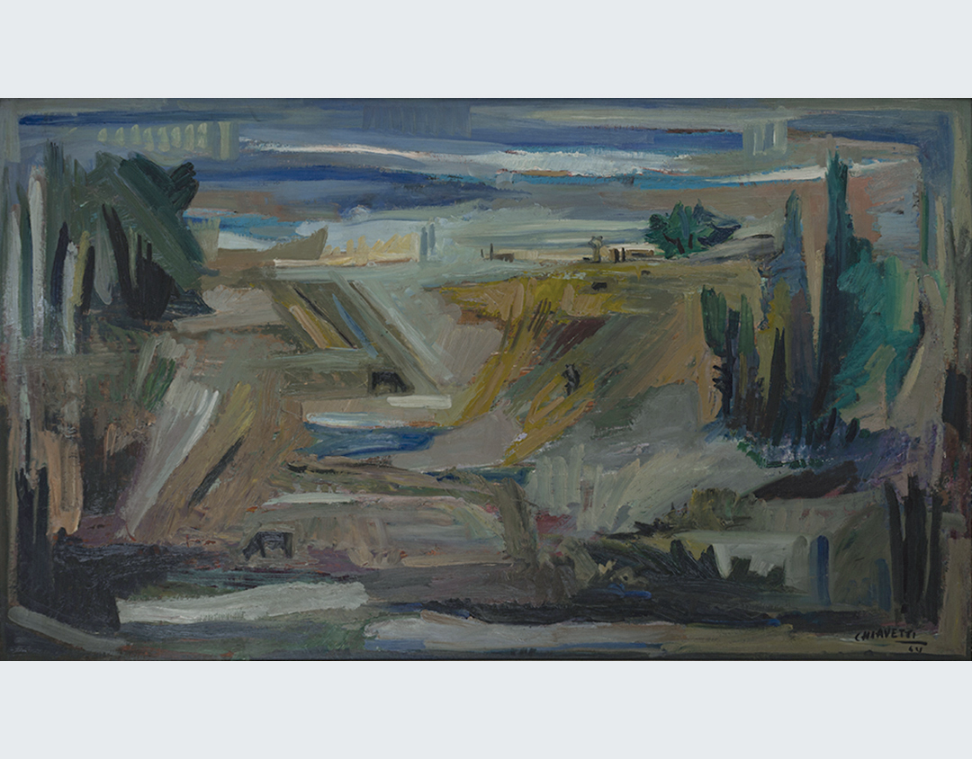 Cuadro de paisaje campestre